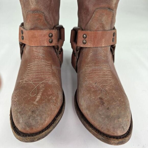 Freebird By Steven Phoenix Boots US 8 M Womens Brown Harness PHNIX Tall Leather - Picture 7 of 13